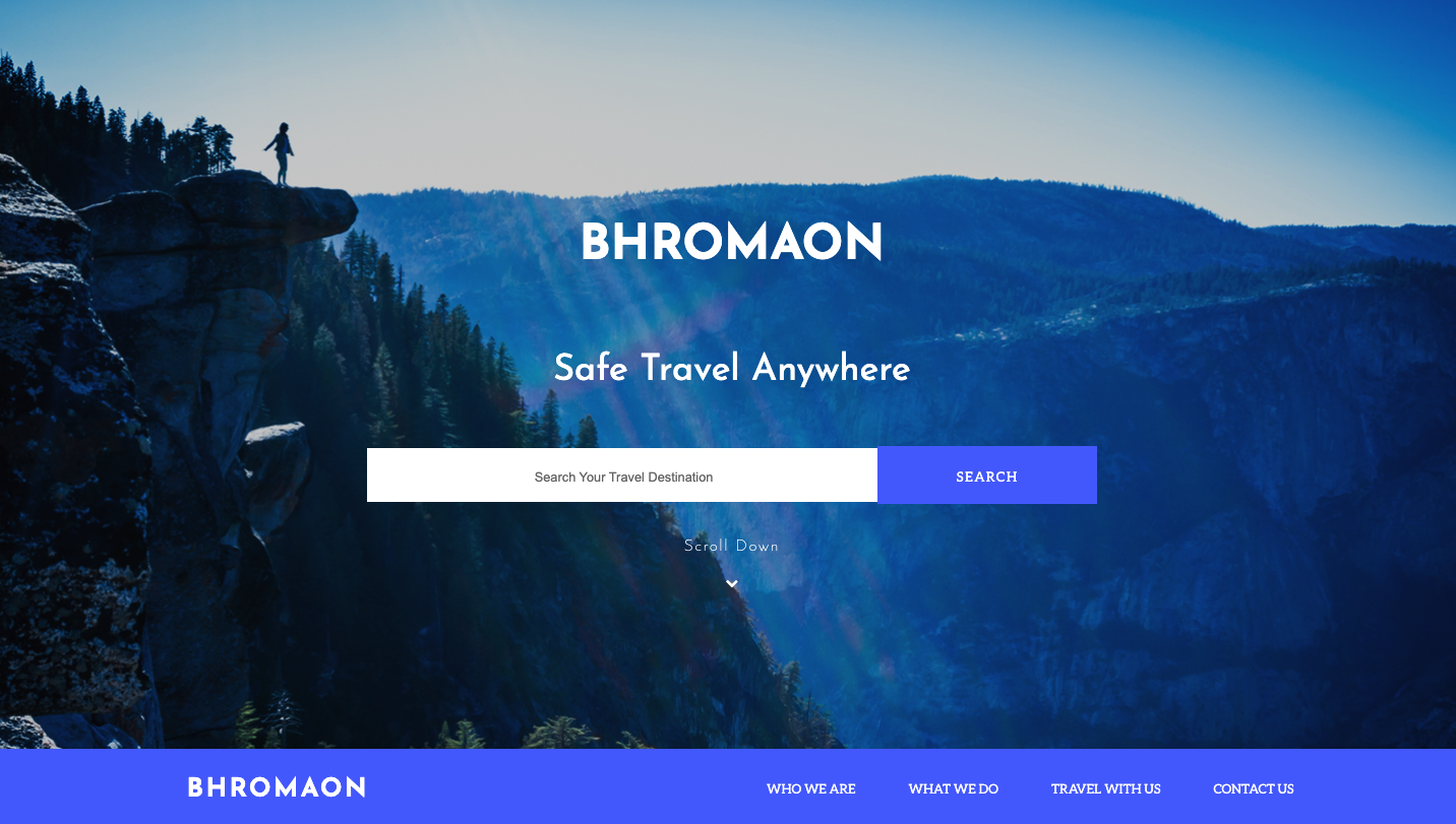 A fictional travel agency called Bhromaon